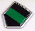 Thin Green Line Park Ranger Flag 3D Chrome CREST Car Emblem
