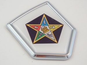 eastern star shield 3D CREST Chrome Emblem
