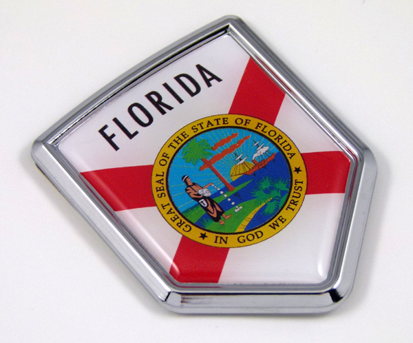 florida Flag Chrome Emblem