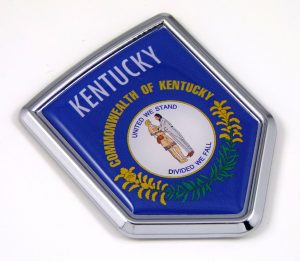kentucky Flag Chrome Emblem