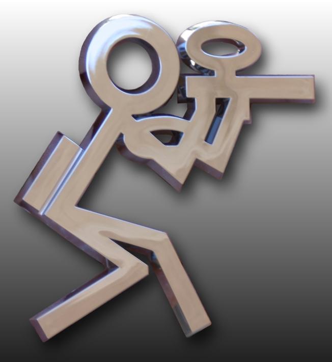 Paintball Chrome Auto Emblem