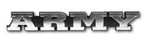 ARMY Triple Chrome Plated Adhesive ABS Emblem