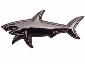 Shark Chrome Car Emblem