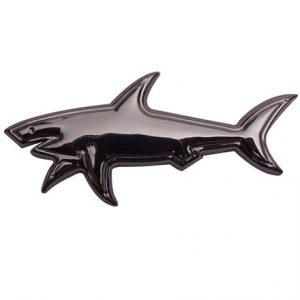 Shark Chrome Car Emblem