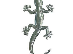 Gecko Solid Metal Chrome Emblem