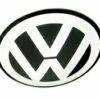 V German Car W Center Hub Cap Emblems (FOUR)