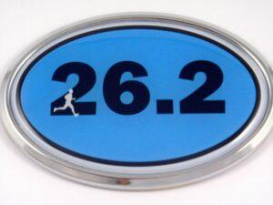 26.2 Blue Oval 3D Chrome Car Emblem