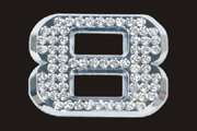 Chrome Number Style Crystal - 8