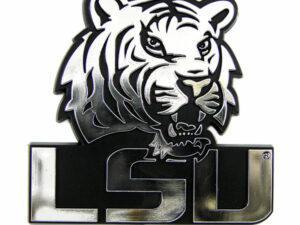 LSU Tigers Silver Auto Emblem