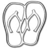 Sandal Chrome Emblem Outline