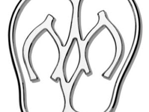 Sandal Chrome Emblem Outline