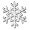 Snowflake Chrome Emblem Outline