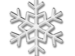 Snowflake Chrome Emblem Outline