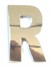 Chrome Letter Style 3 - R