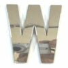 Chrome Letter Style 3 - W