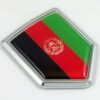 Afganistan Crest 3D Flag Chrome Auto Emblem