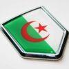 Algeria Algerian Flag Decal Crest Chrome Emblem Sticker