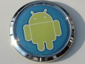 Android Chrome Emblem Decal Car Bumper Domed Sticker