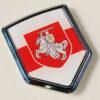 Belarus Belarussia Flag Crest Chrome Emblem Decal Sticker