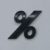 Black Symbol - Percent Sign