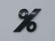 Black Symbol - Percent Sign