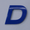 Blue Letter - D