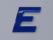 Blue Letter - E