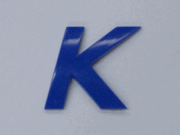 Blue Letter - K