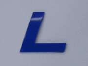 Blue Letter - L