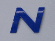 Blue Letter - N