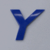Blue Letter - Y