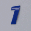 Blue Number - 1