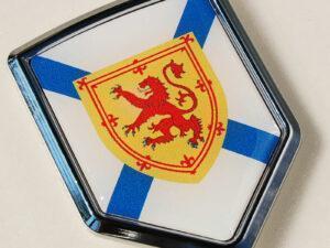Canada Nova Scotia Flag Crest Chrome Emblem Decal Sticker