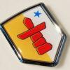 Canada Nunavut Flag Crest Car Chrome Emblem Decal Sticker