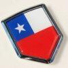 Chile Flag Chilean Crest Chrome Emblem 3D Decal Sticker