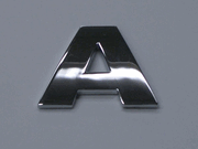 Chrome Letter Style 5 - A
