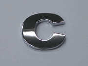 Chrome Letter Style 5 - C