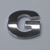 Chrome Letter Style 5 - G