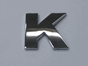 Chrome Letter Style 5 - K