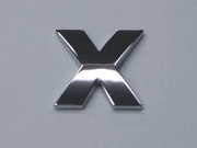 Chrome Letter Style 5 - X