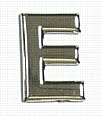 Chrome Letter Style 1 - E