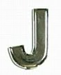 Chrome Letter Style 1 - J
