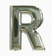 Chrome Letter Style 1 - R