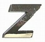 Chrome Letter Style 2 - Z