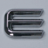 Chrome Letter Style 4 - E
