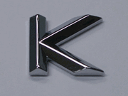 Chrome Letter Style 4 - K