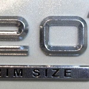 Chrome Rim Size Car Emblem