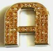 Crystal Letters GOLD - 1.2" tall