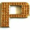 Crystal Chrome Letters GOLD - P