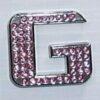 Crystal Chrome Letters PINK - G